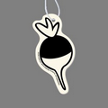 Paper Air Freshener Tag W/ Tab - Radish